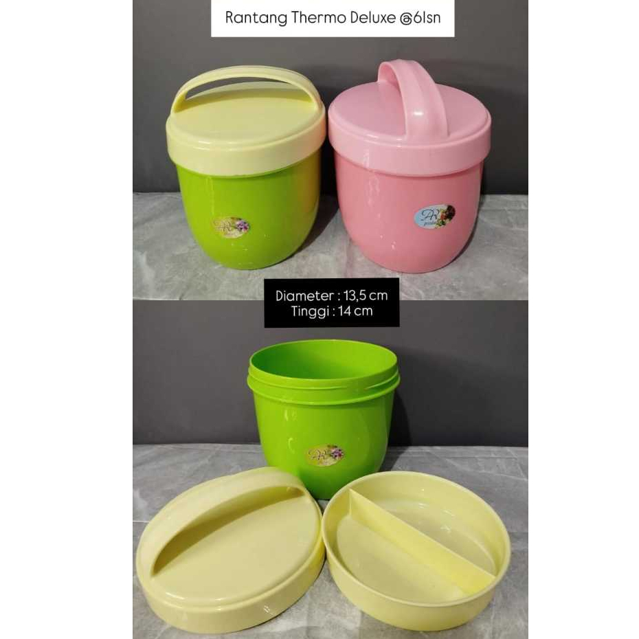 Tempat Penyimpanan Makanan Plastik Bulat Serbaguna/Thermos Tempat Makan