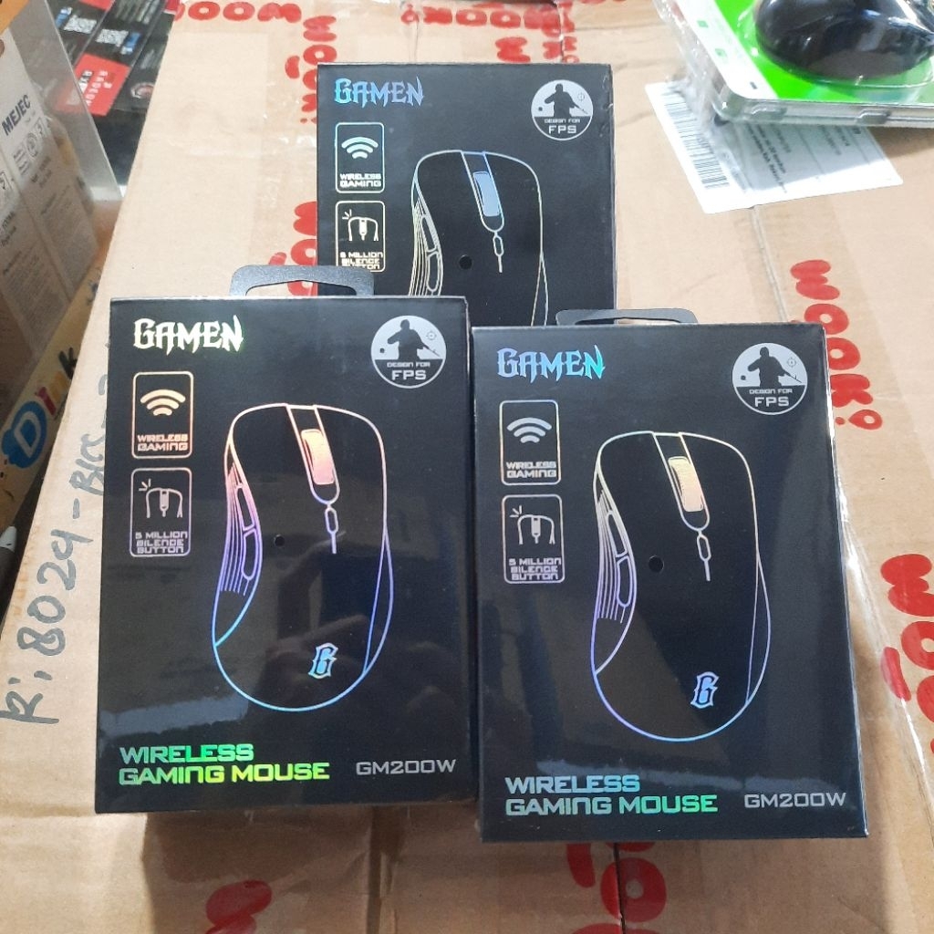 mouse gaming wireless Gamen Robot GM200W terbaik