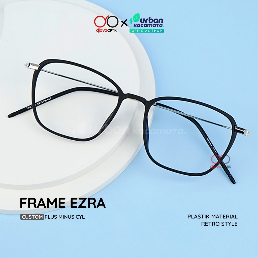 DJAVA OPTIK - Frame Ezra - Kacamata Photocromic Korea Plastik Titanium