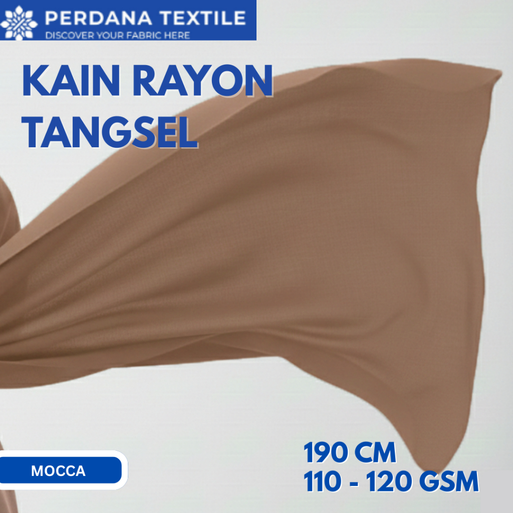 Kain Rayon Non Spandex Tangsel Mocca Kain Tencel Mocca Ringan Lembut Rayon Premium 1 ROLL  Perdana T
