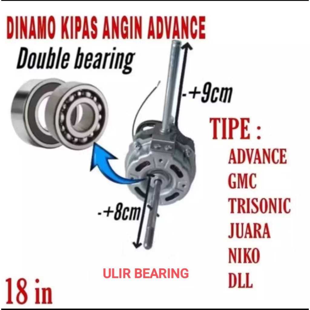 DINAMO KIPAS ANGIN  ADVANCE TDS JUARA ULIR BEARING / DINAMO ADVANCE AS COAK ULIR BEARING