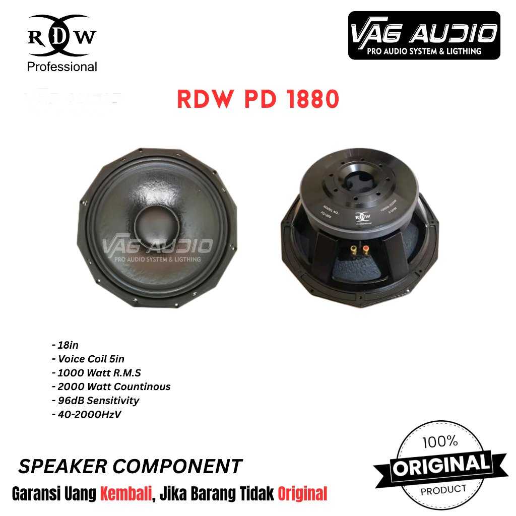 SPEAKER COMPONENT RDW PD1880