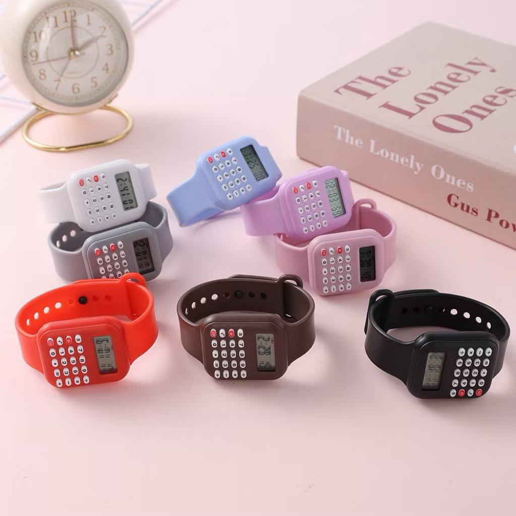Jam Tangan Anak Digital Kalkulator Kotak MURAH KEREN