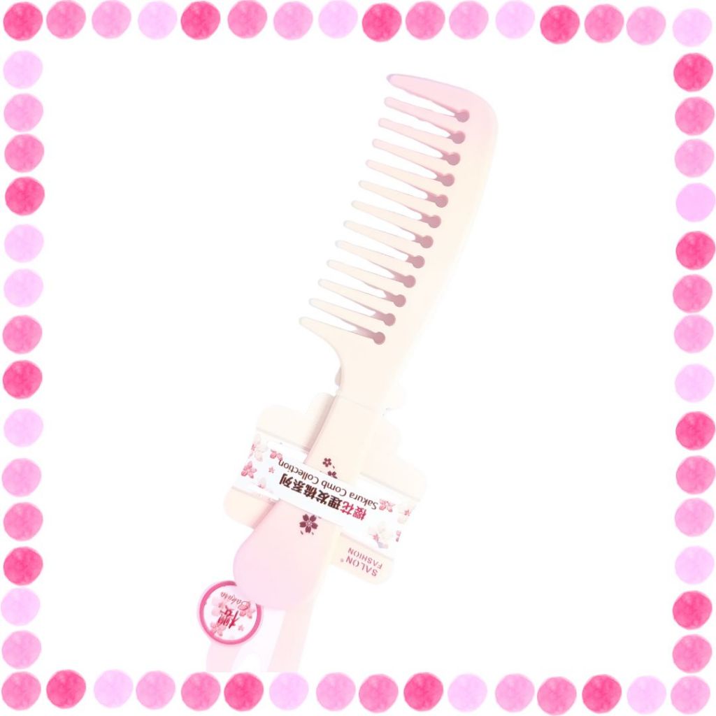Sisir Plastik Miniso Motif Bunga Sakura Premium Lucu Ringan Tebal Nyaman Digunakan