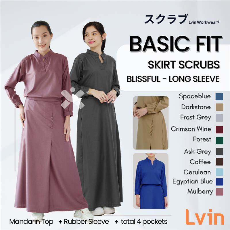 [ Lvin ] Vol V - Skirt Scrub - BAJU SCRUB MEDICAL SCRUB SUIT DOCTOR'S SCRUB FOR WOMEN / SKIRT / Set 
