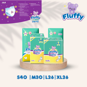 Fluffy Pants S40/M30/L26/XL26 1 karton (6 pcs)
