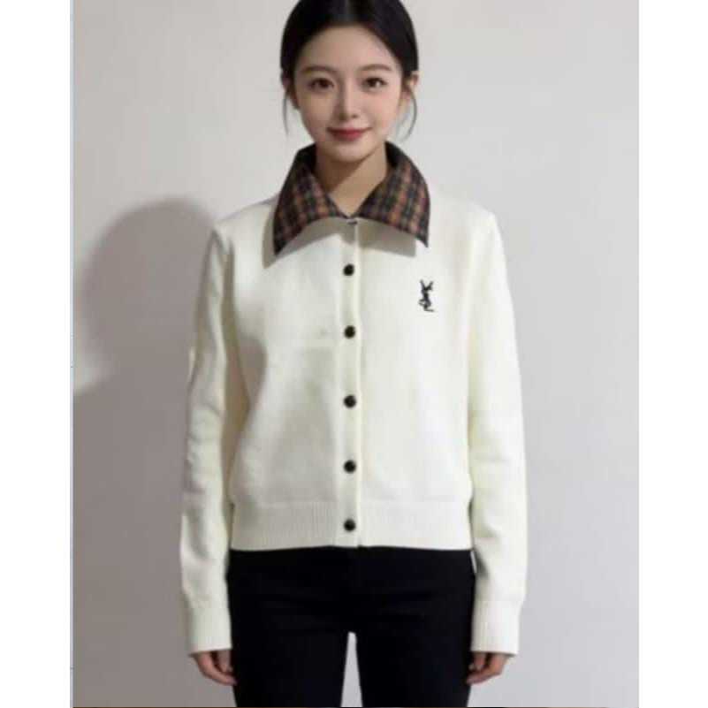 Cardigan Rajut Korea Knit - Cardigan Wanita Lengan Panjang - Cardigan Rajut Crop Polos