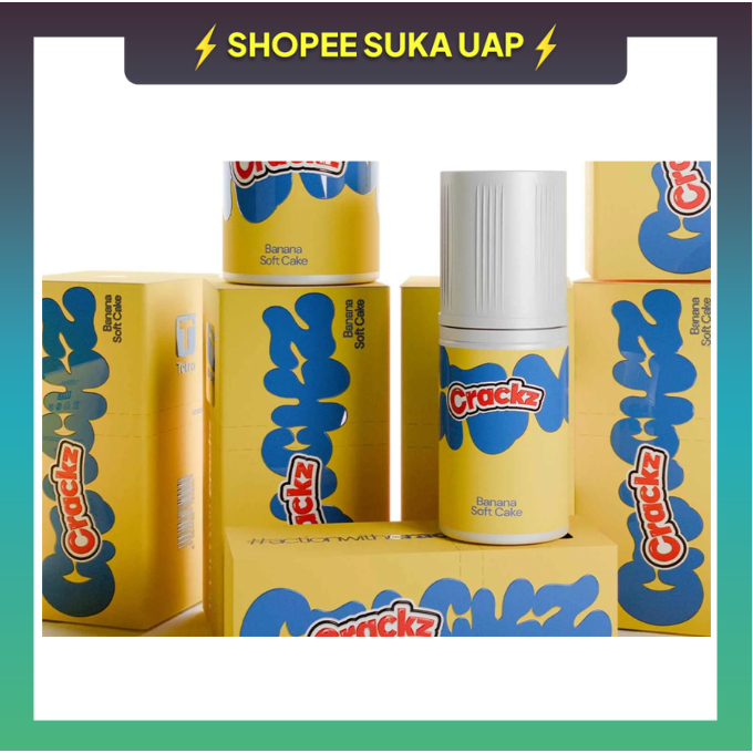 CRACKZ BANANA SOFT CAKE 60ML BY TETRA INDONESIA 100% ORIGINAL