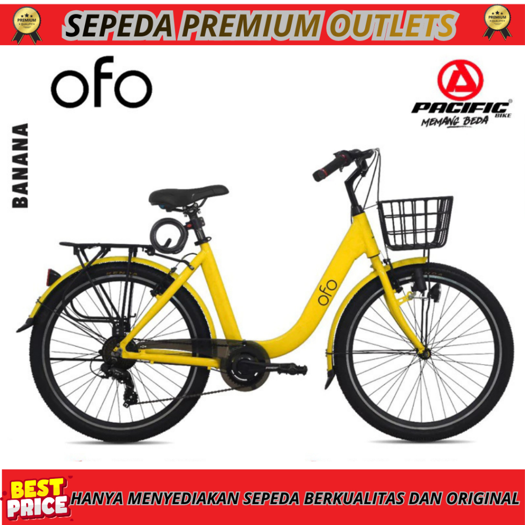 Sepeda Mini 26 Keranjang Pacific OFO City Bike CTB