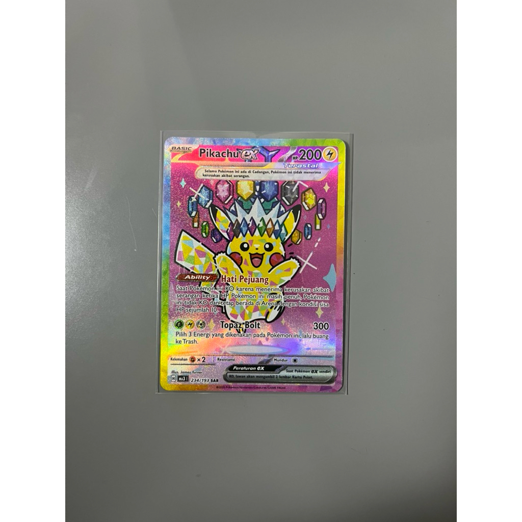 PIKACHU EX SAR