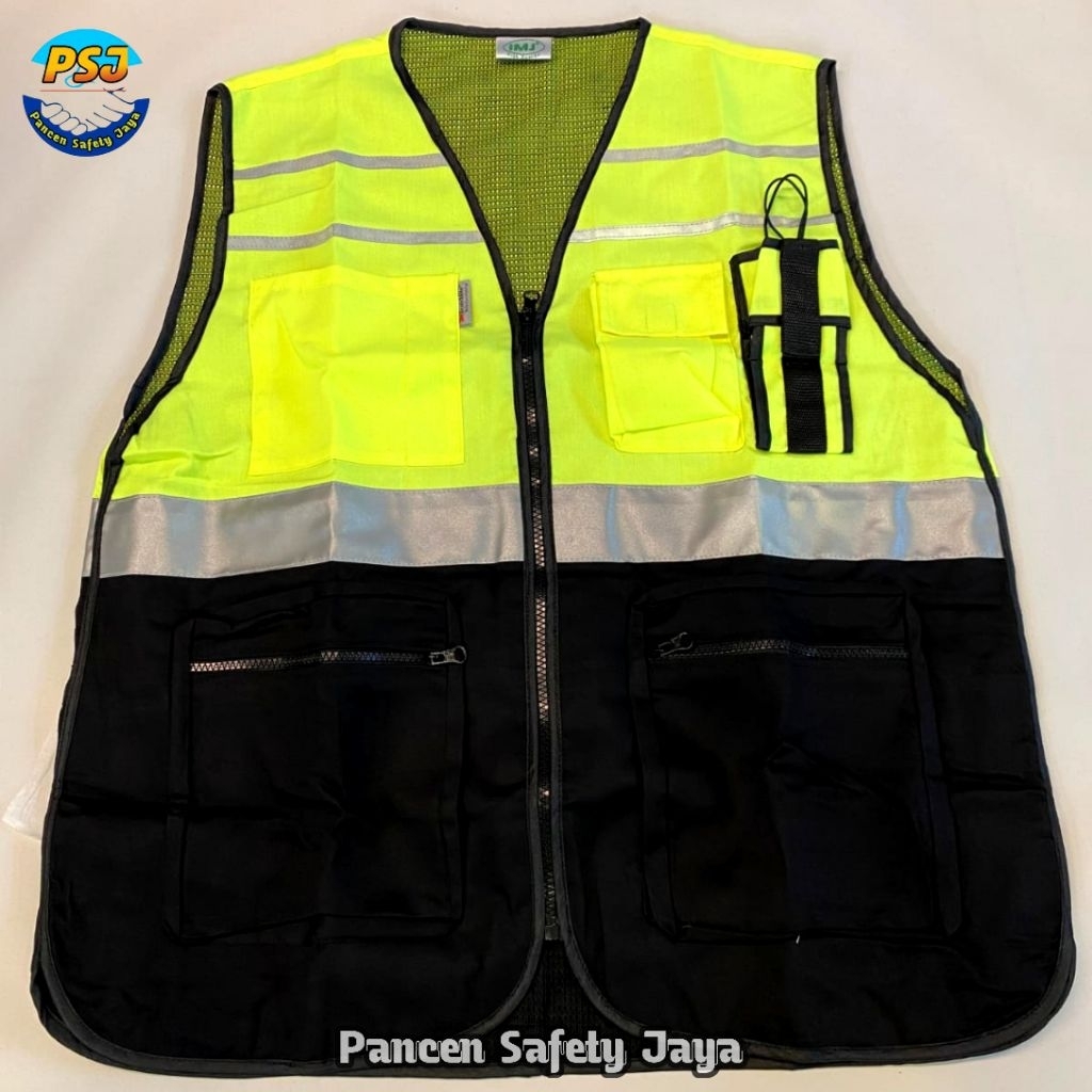 Safety Vest / Rompi Kerja - Hitam Hijau