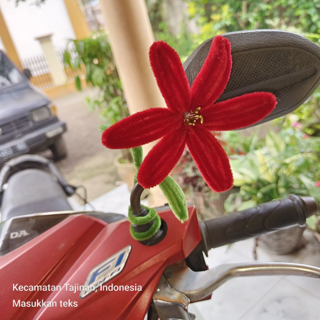 aksesoris dekorasi hiasan spion motor/sepeda listrik