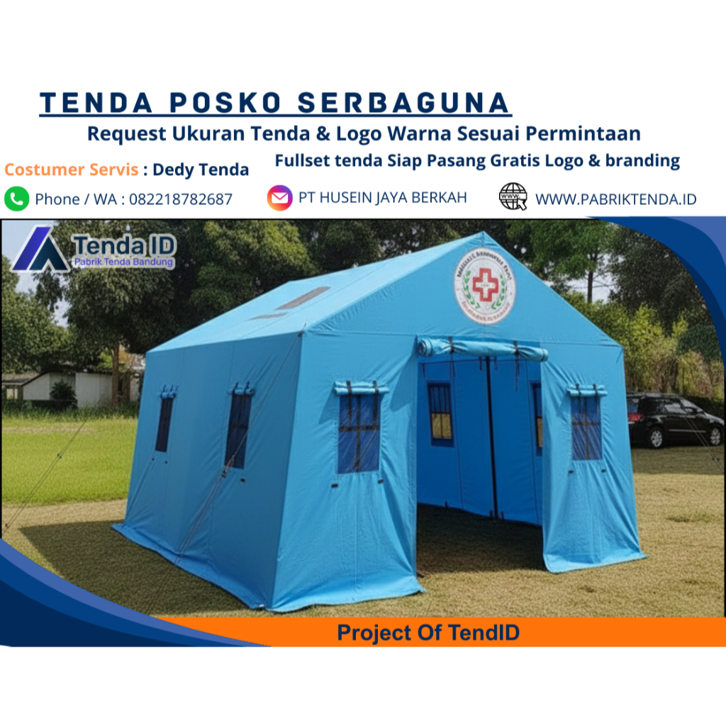 Tenda Darurat Posko 4x6 - 3x6 Serbaguna Kesehatan Tenda PMI | Garansi Resmi & Berkualitas |