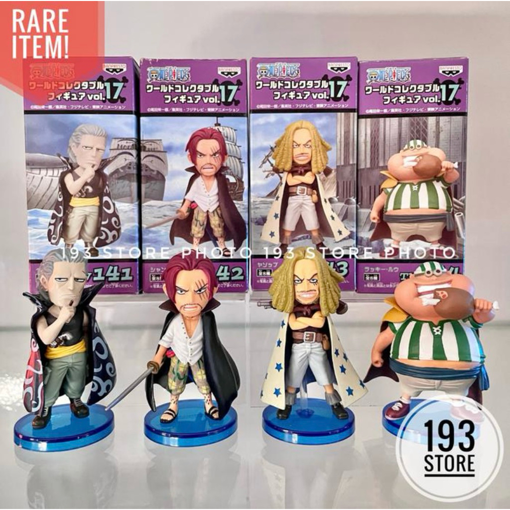 WCF SHANKS CREW SET 4 PCS ONE PIECE FIGURE ORI