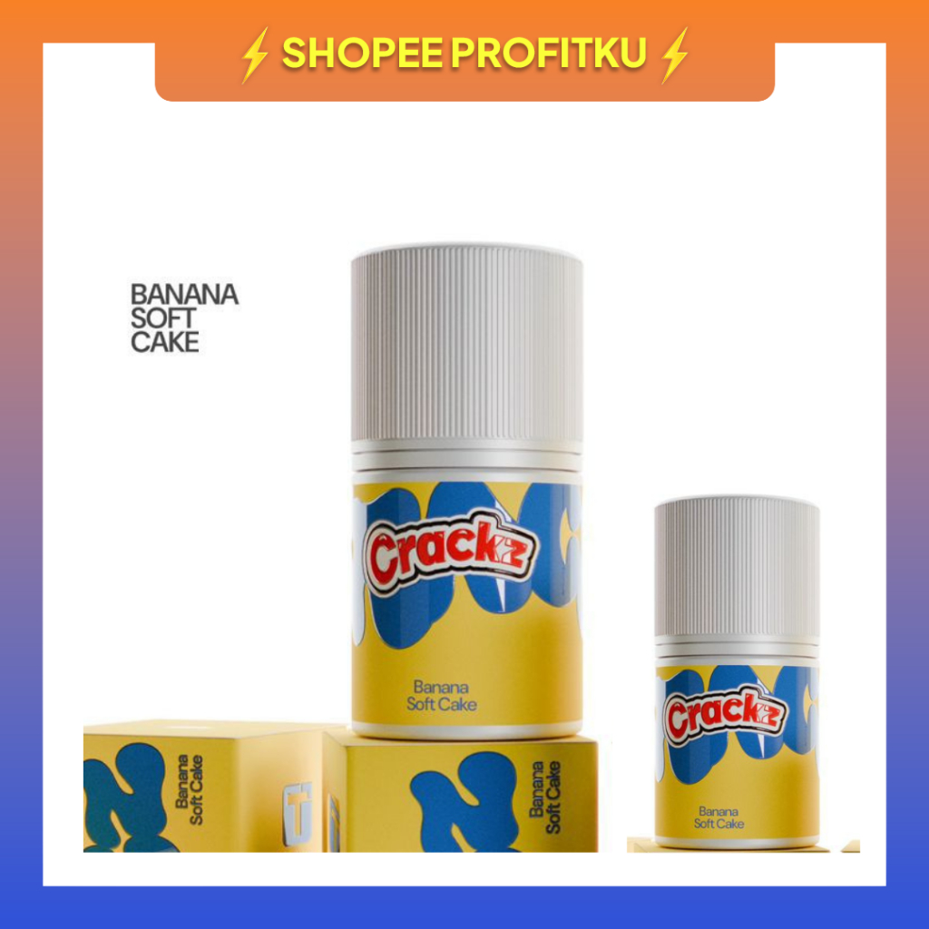 NEW FLAVOUR CRACKZ BANANA SOFTCAKE FREEBASE 60ML BY TETRA 100% ORIGINAL