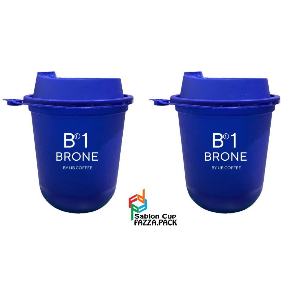CUP INJECTION 12OZ OVAL BIRU TUA SABLON 1 WARNA