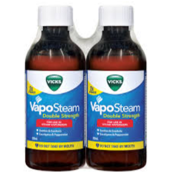 Vicks VapoSteam Double Strength 200ml - Inhaler Pelega Hidung Tersumbat