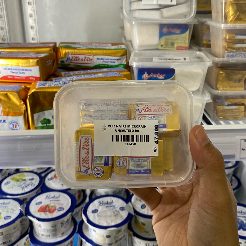 Elle & Vire Mini Cup Butter Unsalted 10 Pcs