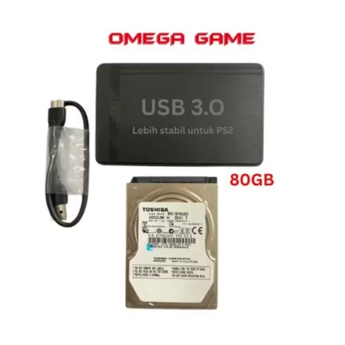 hardisk eksternal ps2 80gb