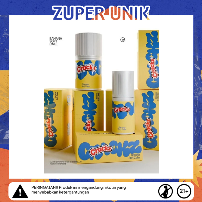CRACKZ BANANA SOFTCAKE SALTNIC 30ML 100% ORIGINAL