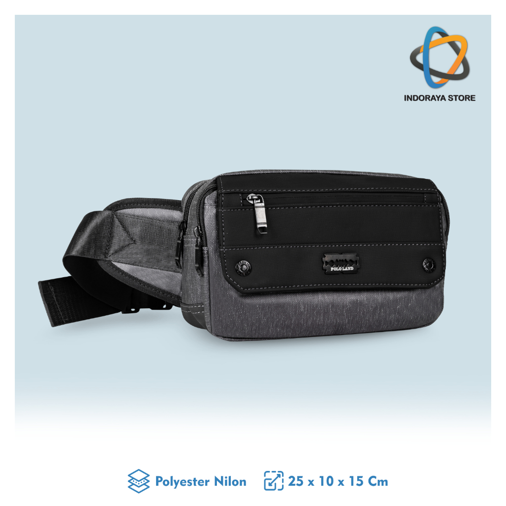 Polo Land - Waistbag Original Tas Selempang Multi Fungsi Tas Pinggang Pria Wanita Fashion