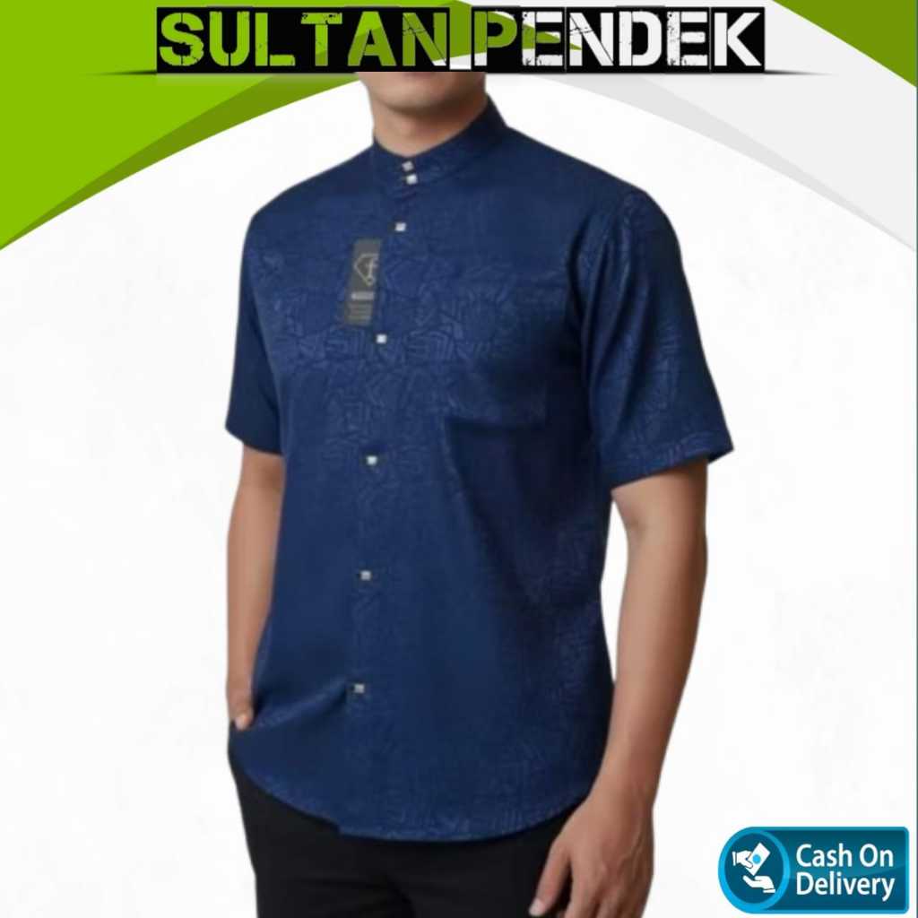Baju Kemeja Koko Sultan Lengan Pendek Dewasa S-XXL