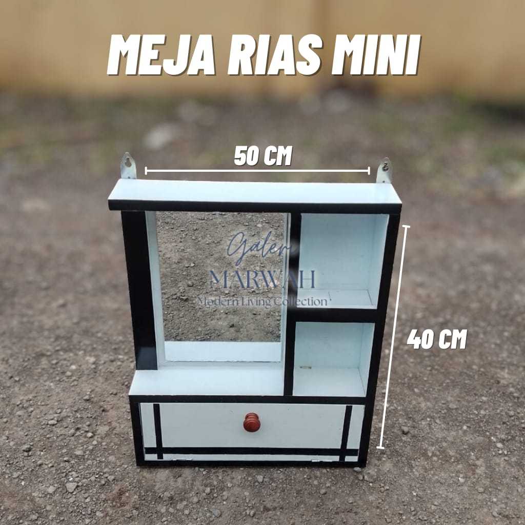 Meja Rias Mini Kayu Minimalis Cocok untuk Kamar Tidur