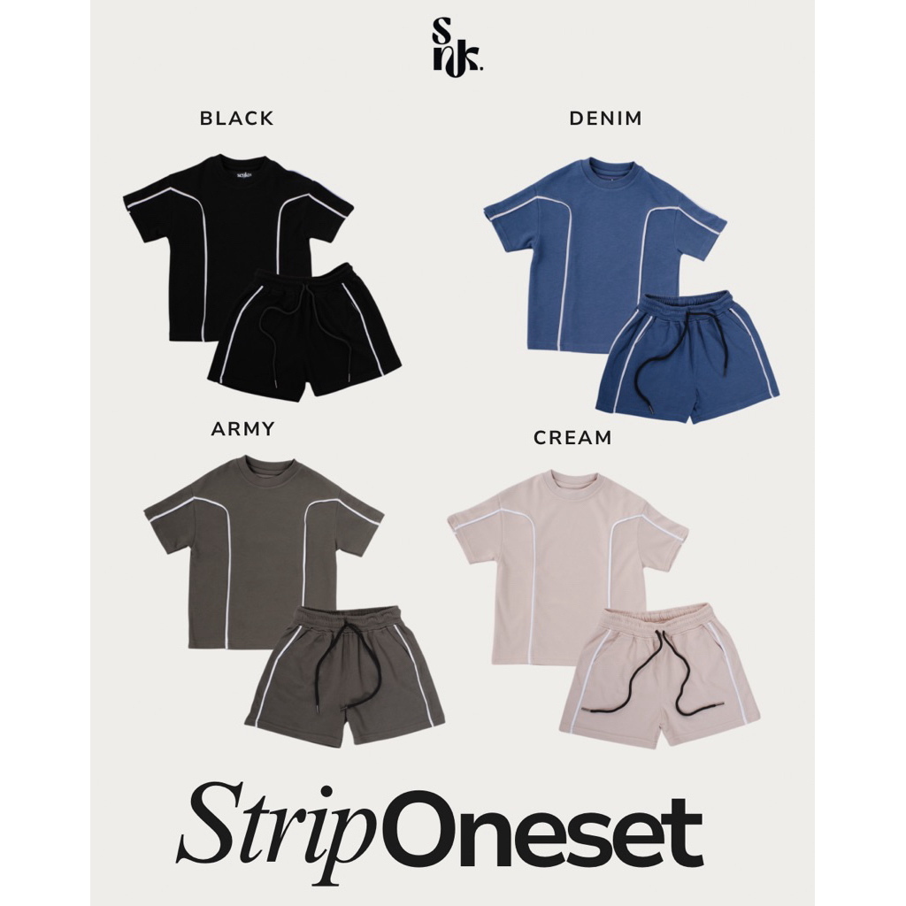 SENKU OVERSIZE STRIP ONE SET