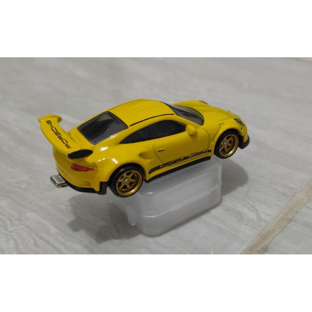 HOT WHEELS Porsche 911 GT 3 RS  - Tampo GT3 RS dari Factory Hp500 card Swap BAN Karet
