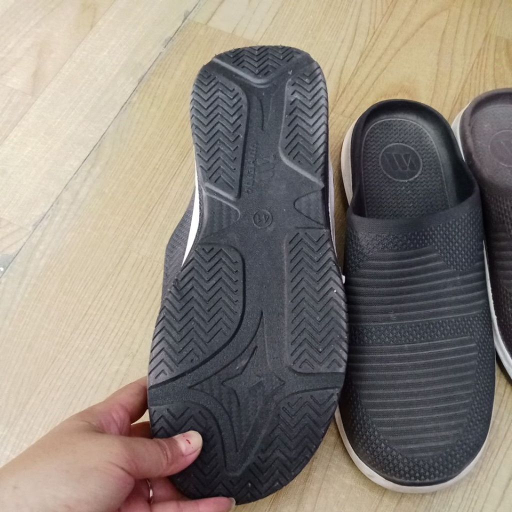 sandal slip depan tertutup sandal pria sandal karet yumeida sandal semi sepatu