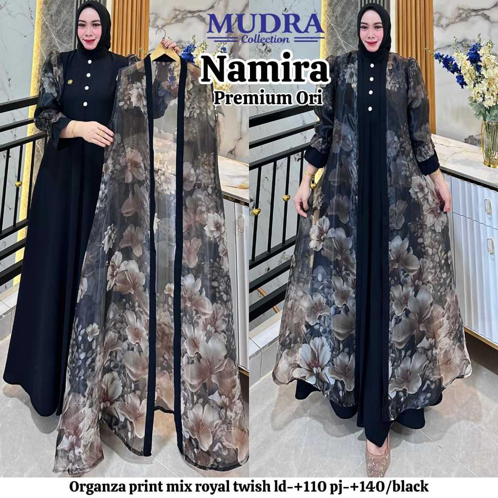 Gamis Mudra Collection / Gamis Terbaru / Gamis Wanita / Gamis Premium / Flory Set / Palupi / Salda /