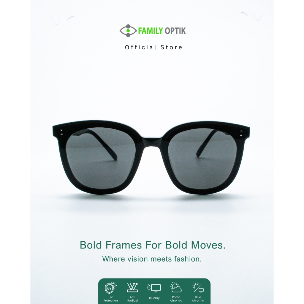 Kacamata Hitam Sunglasses - Joanna France (Myma) - Pria Wanita Unisex anti uv