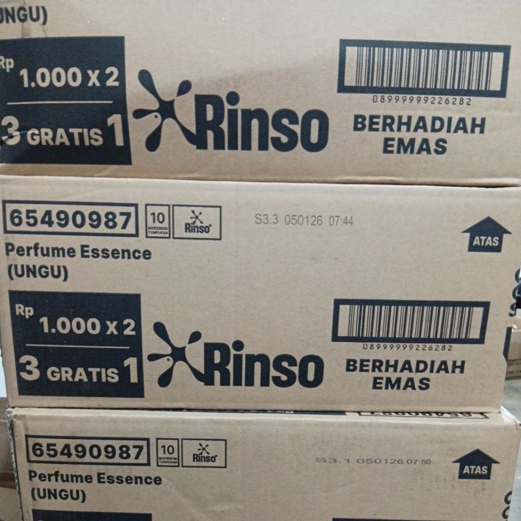 rinso cair 1000an 3+1 80gr berhadiah emas dan miliyaran rupiah 1dus isi 72pcs
