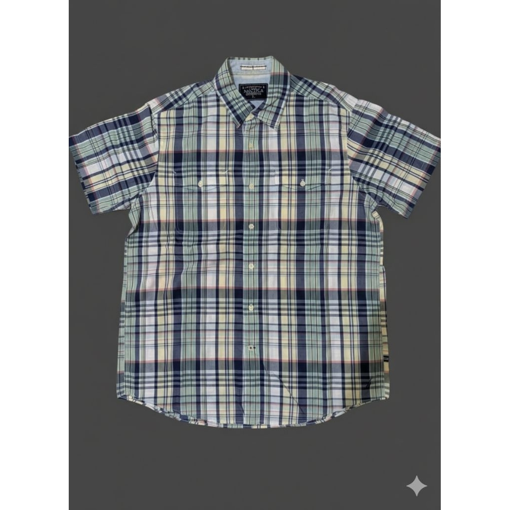 Kemeja Broadcloth short sleeve Nautica original