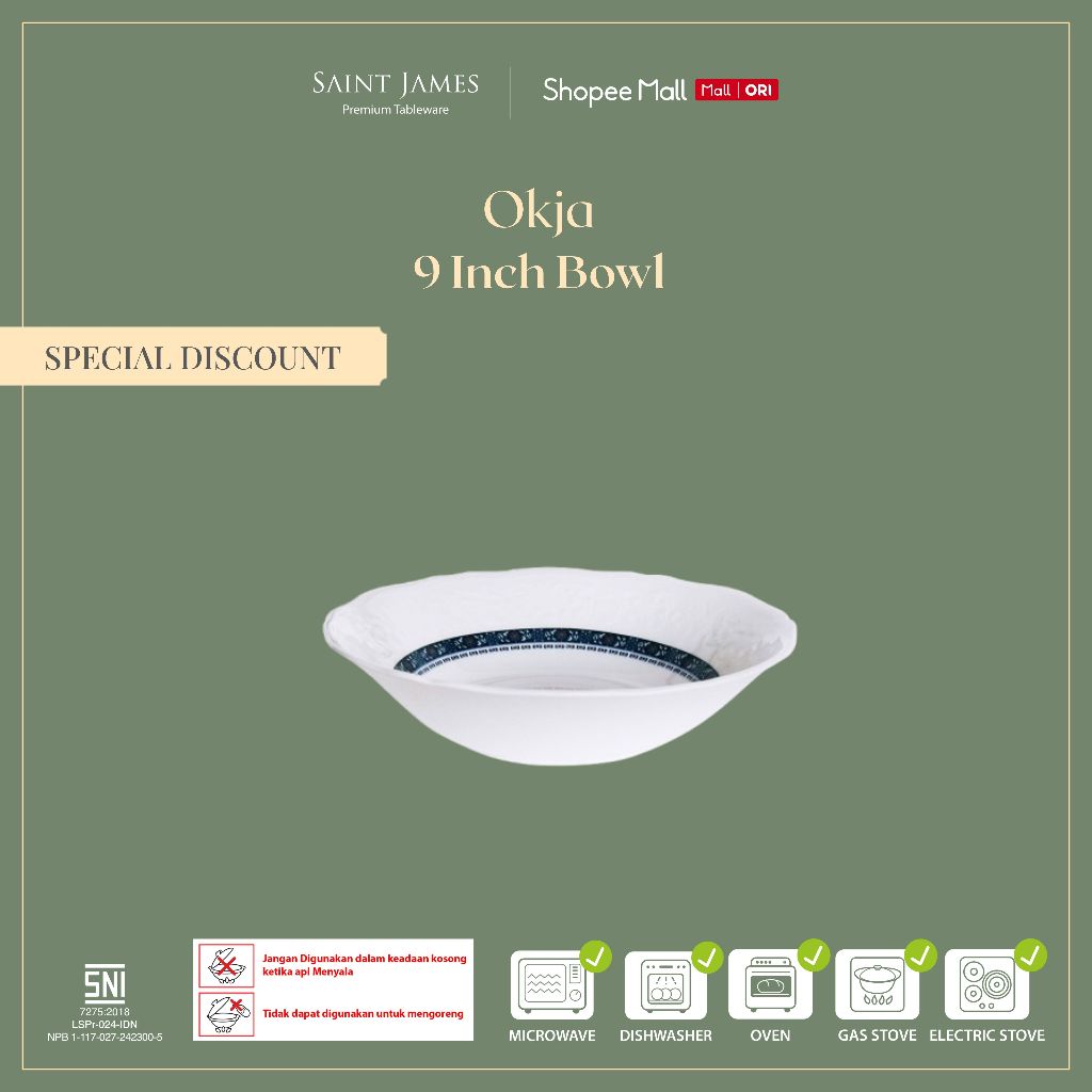 Saint James 9 Inch Bowl Okja