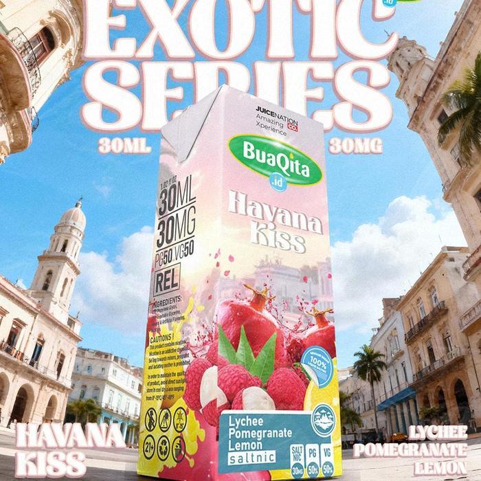 Liquid Buaqita Havana Kiss - Lychee Pomegranate Lemon 30MG 30ML