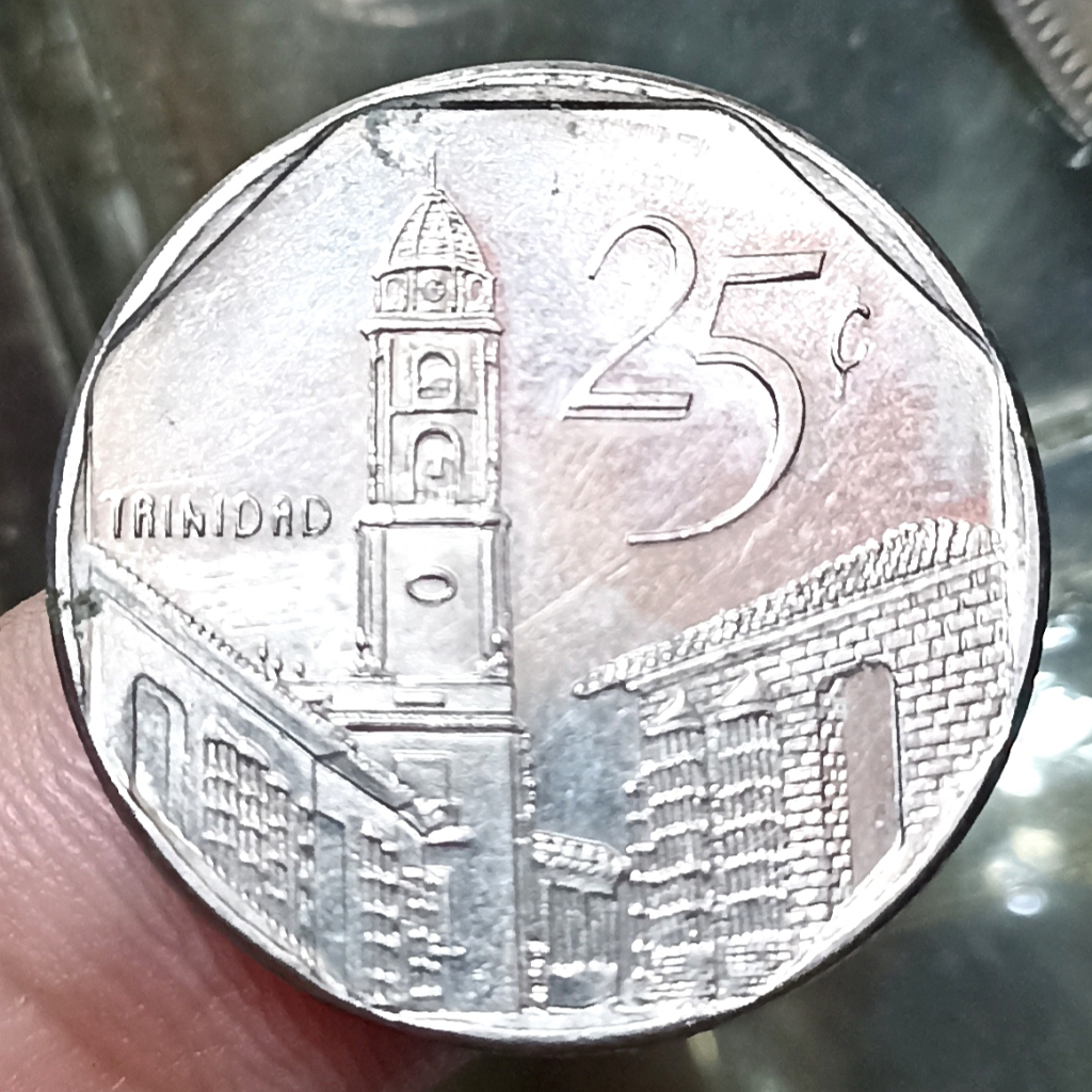 Koin Kuno Asing Cuba 25 Centavos