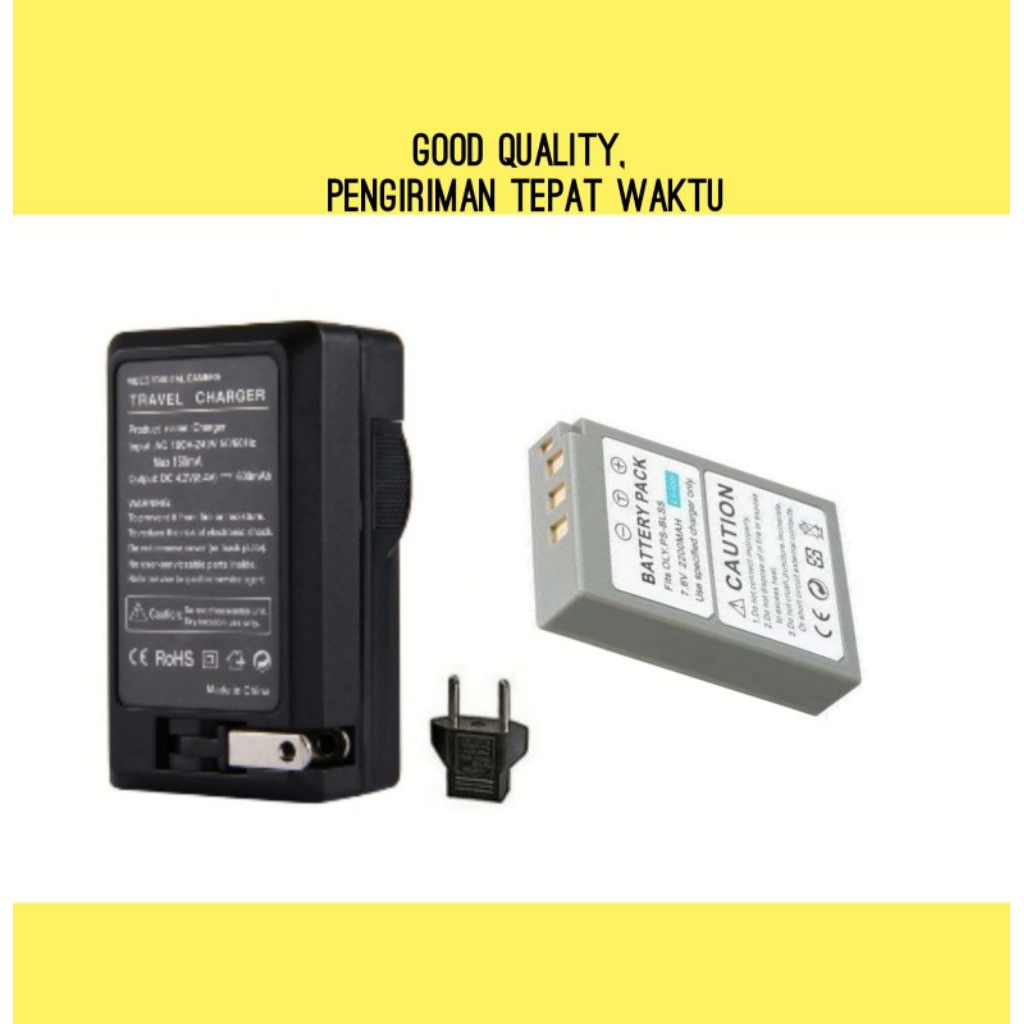 Charger & Olympus PEN EPL2 EPL3 EPL5 EPL6 EPL7 EP3 EPM1 EPM2 - Batre Casan