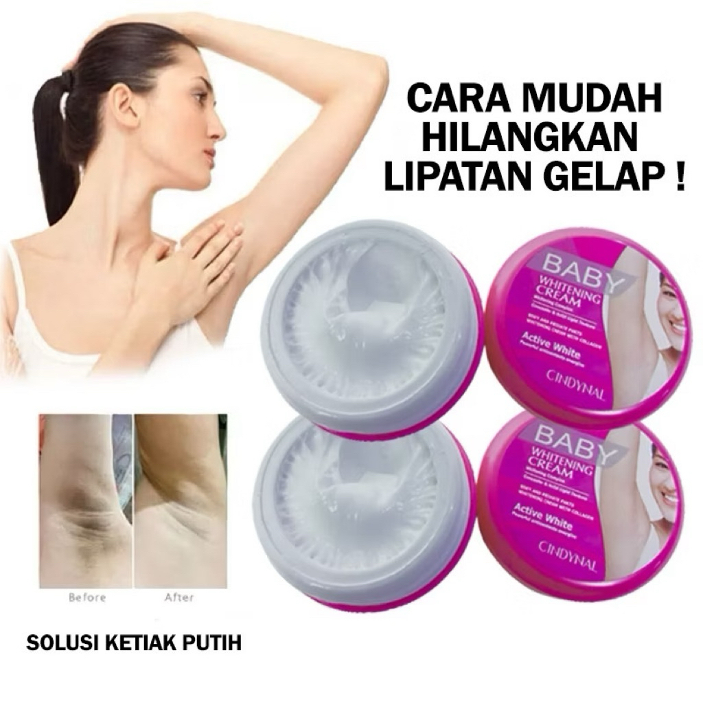 BABY WHAITENING CREAM KETIAK // CREAM PEMUTIH KETIAK BPOM HALAL // CREAM PINK PEMUTIH KETIAK ORIGINA