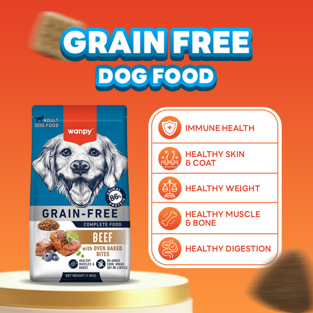Wanpy Grain Free Dog Food Makanan Anjing 12 KG