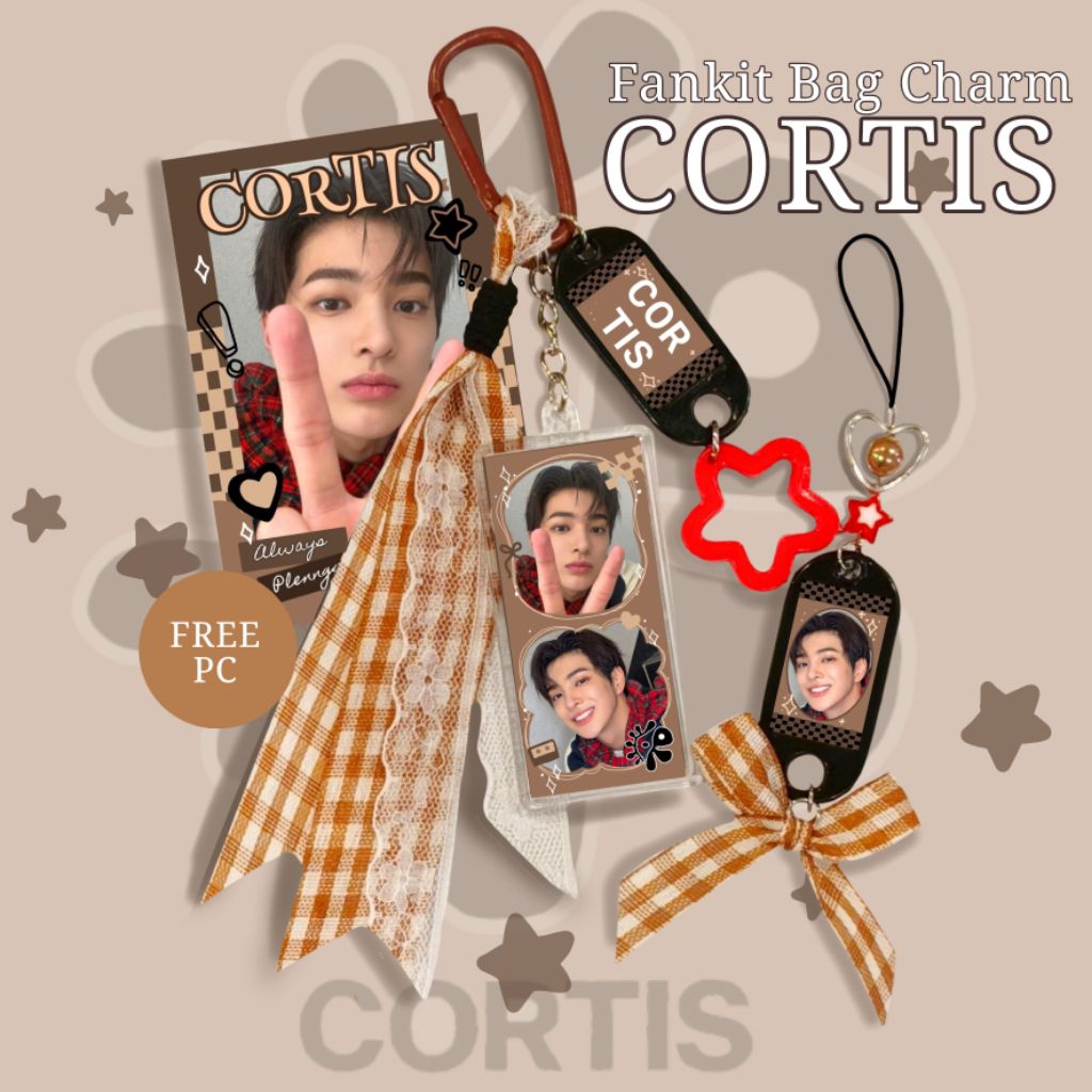 FANKIT BAG CHARM KEYCHAIN CORTIS/ FANKIT CORTIS/ BAG CHARM CORTIS/ KEYCHAIN CORTIS