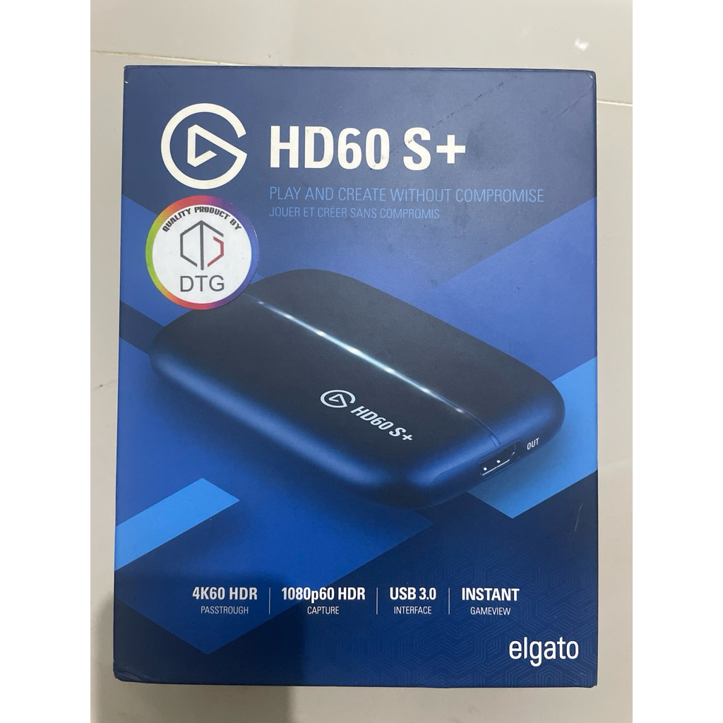 Elgato HD60 S+ Game Capture Card + Adapter Lightning to HDMI