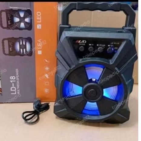 SPESKER AKTIP BLUETOOTH CHARGER LISTRIK + BATERAI MULTIMEDIA USB RADIO