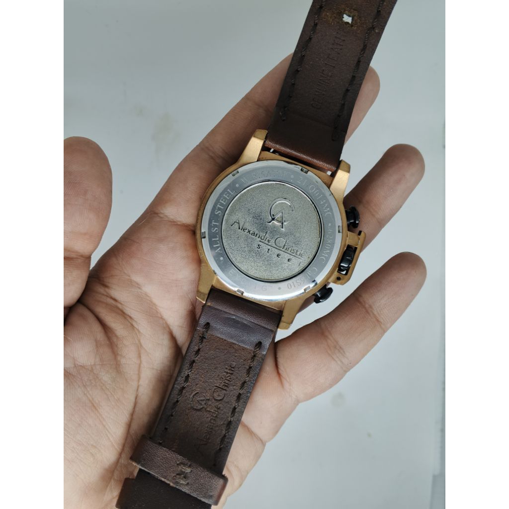 jam tangan original Alexandre Christie 6280MC second like new 90%