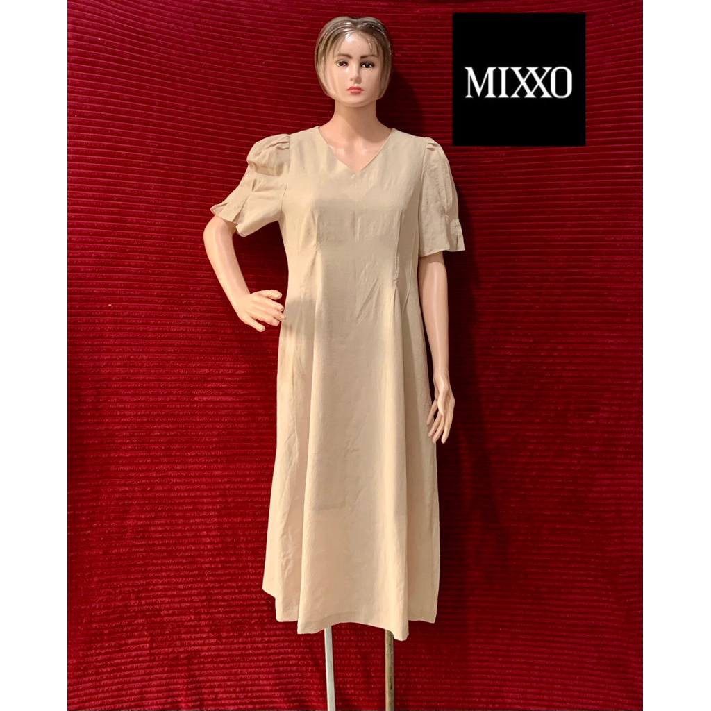 SMPLE DRESS COKSU WANITA V NECK TANGAN LUCU DRESS POLOS CANTIK TANGAN WRAP