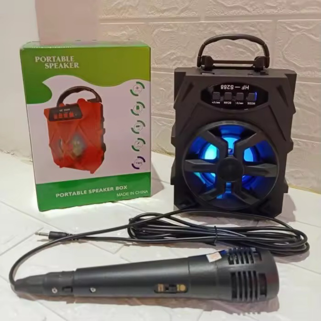 Speaker Aktif Bluetooth HF-S288 Speker Portable Free Mic HF-S288