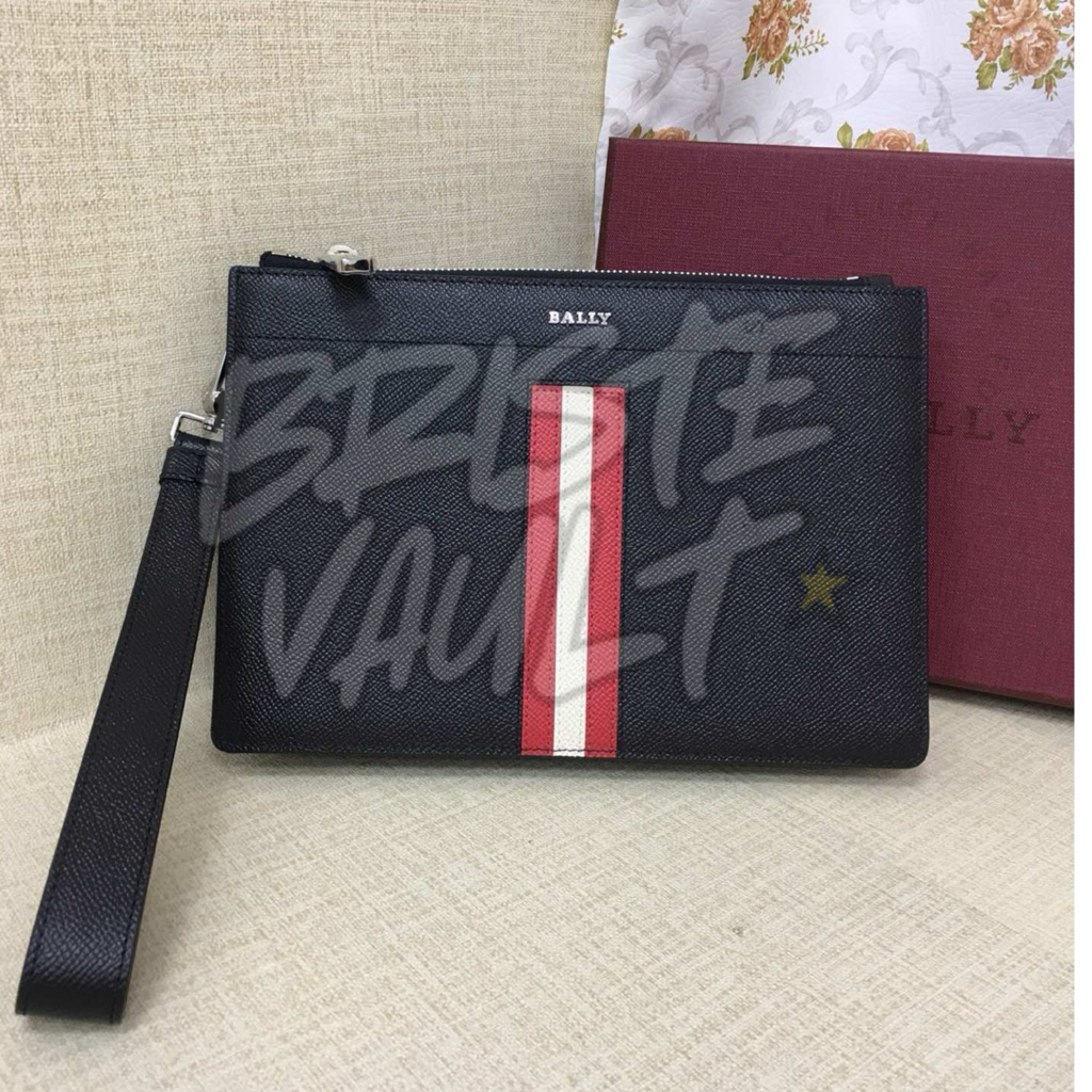 BRISTE VAULT Clutch Bally Tenerry Handbag Pria Leather Original Fullset