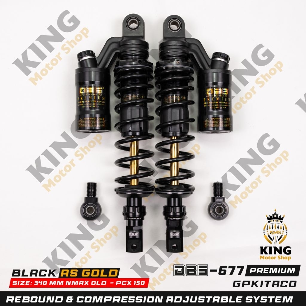 Shock belakang original DBS 677 series shock belakang tabung atas fungsi universal bebek matic