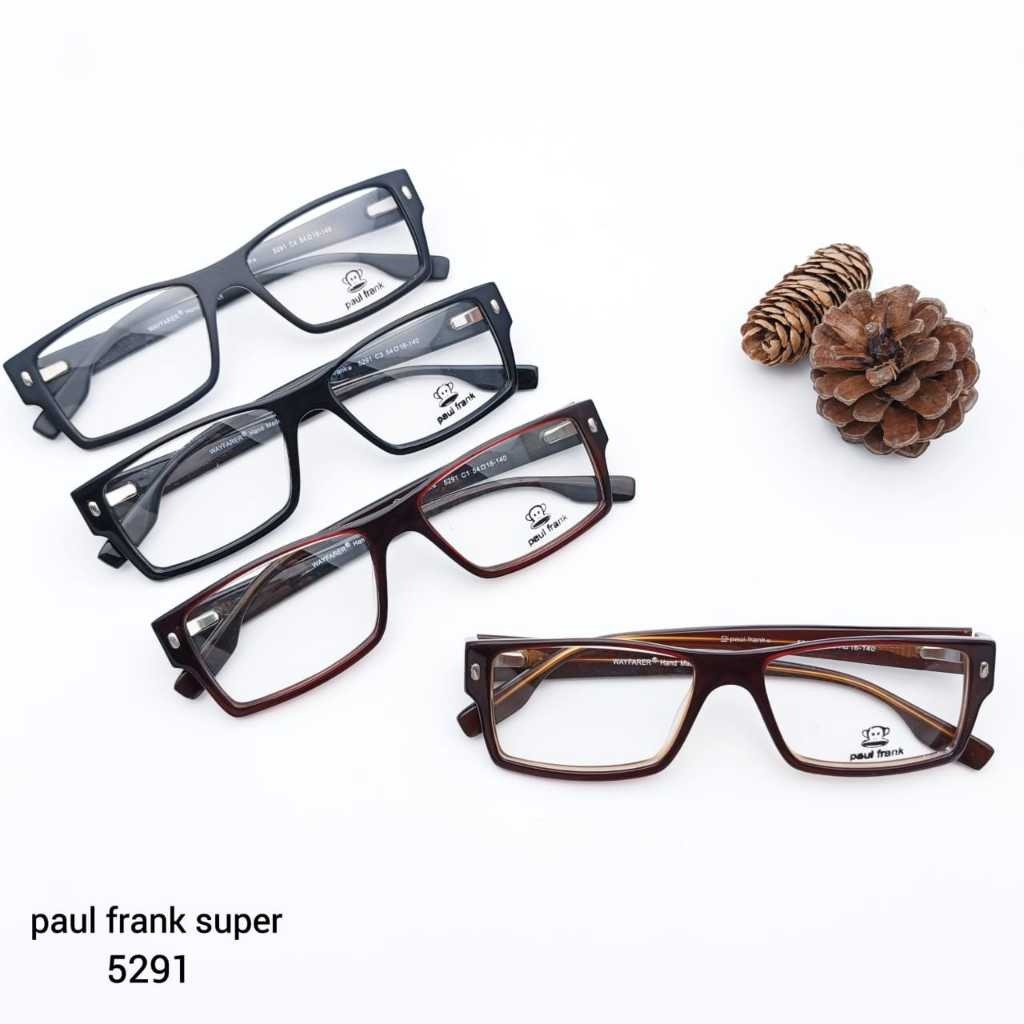 Frame Kacamata Sport 5291 Persegi Panjang Full Frame Carbon Fiber vintage Unisex