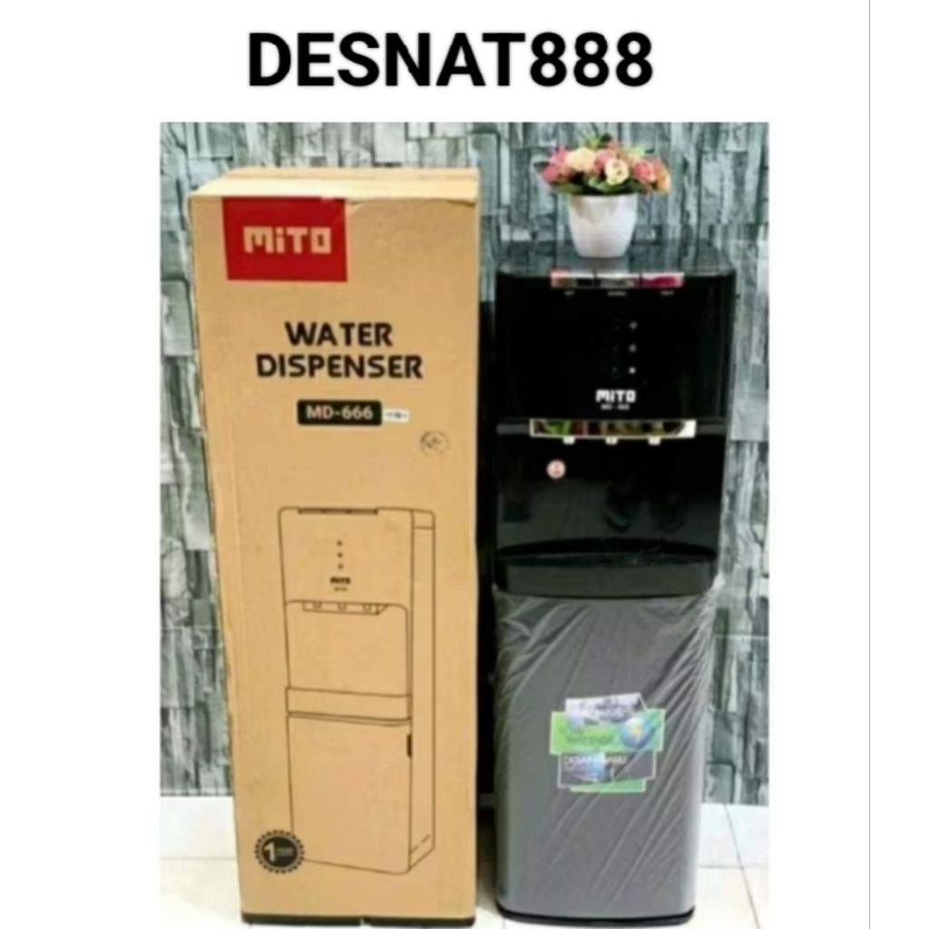 DISPENSER GALON BAWAH MITO MD-666 [NORMAL, HOT AND COLD] (TERMURAH) GARANSI RESMI ORIGINAL